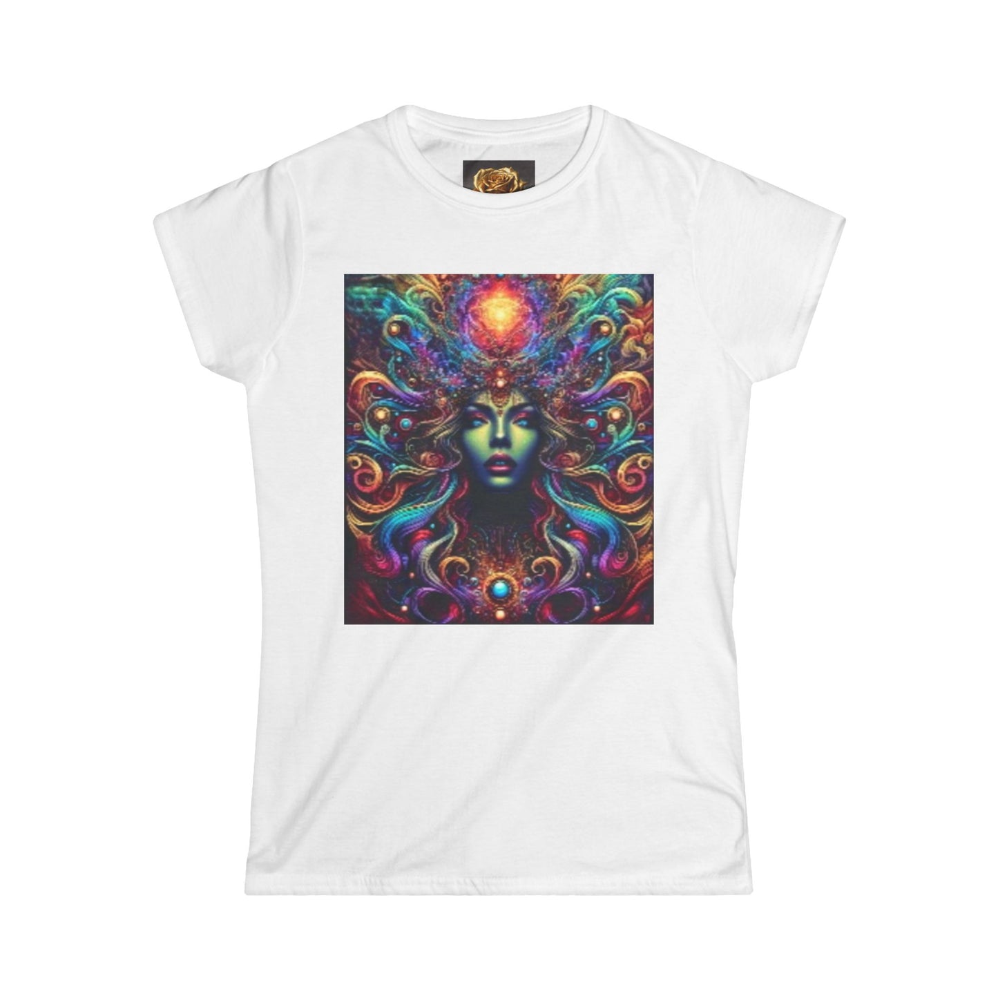 Boho Goddess Women's Softstyle Tee - Colorful Spiritual Graphic T-Shirt