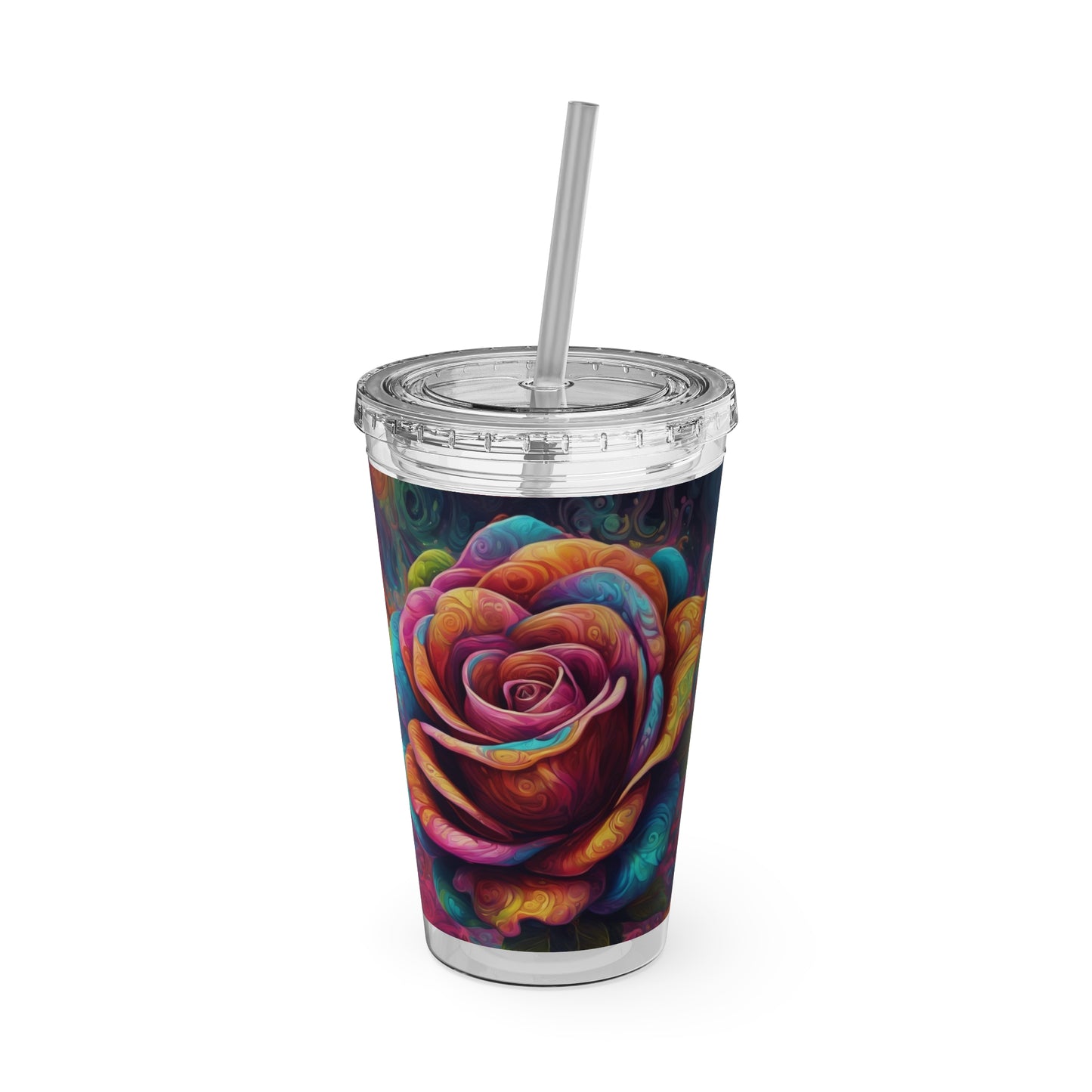 Sunsplash Tumbler with Straw, 16oz