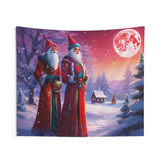 Christmas Elves Wall Tapestry