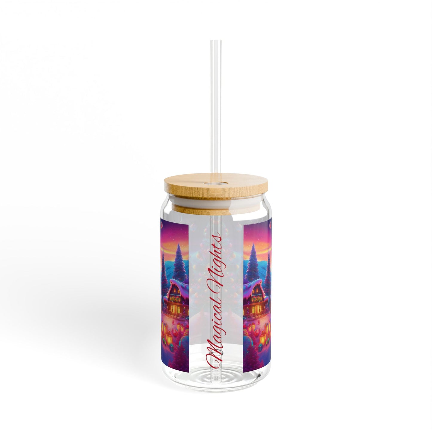 Christmas Magical Nights Sipper Glass, 16oz