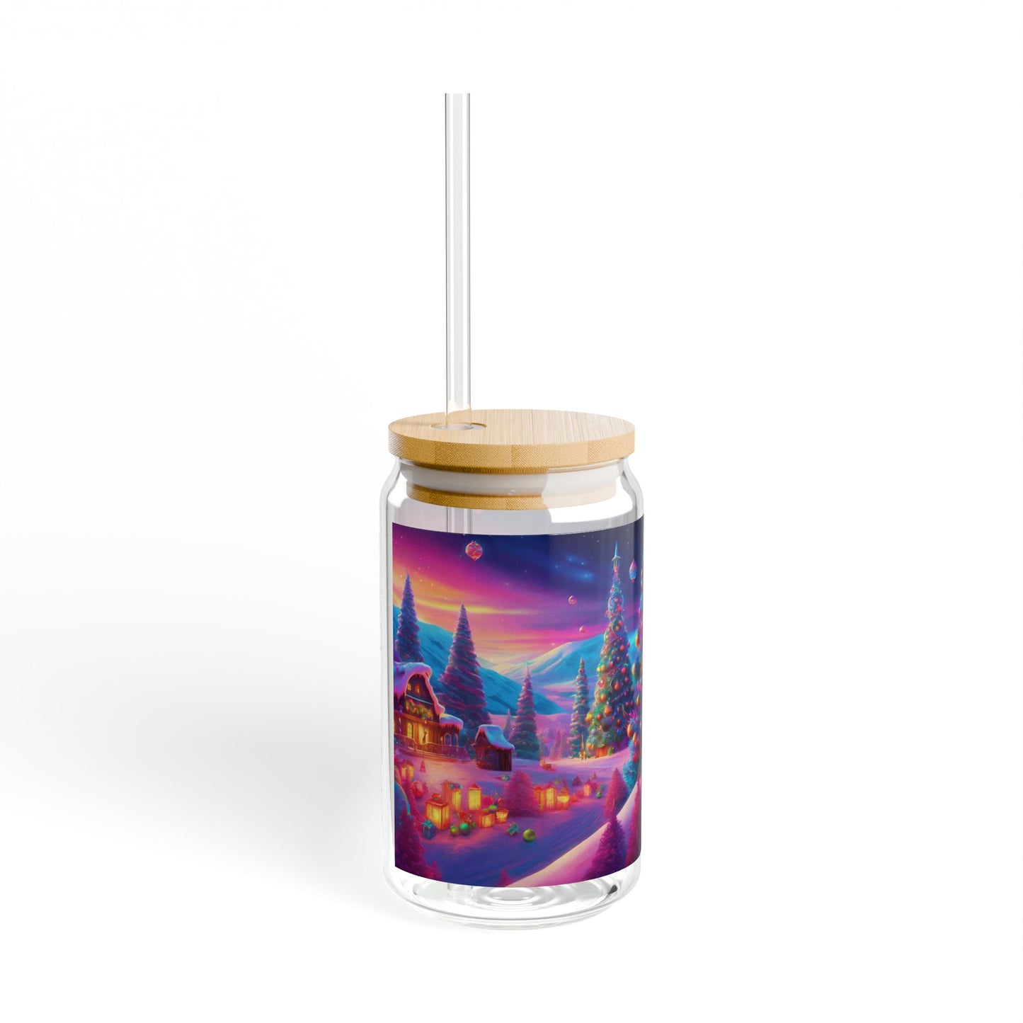 Christmas Magical Nights Sipper Glass, 16oz