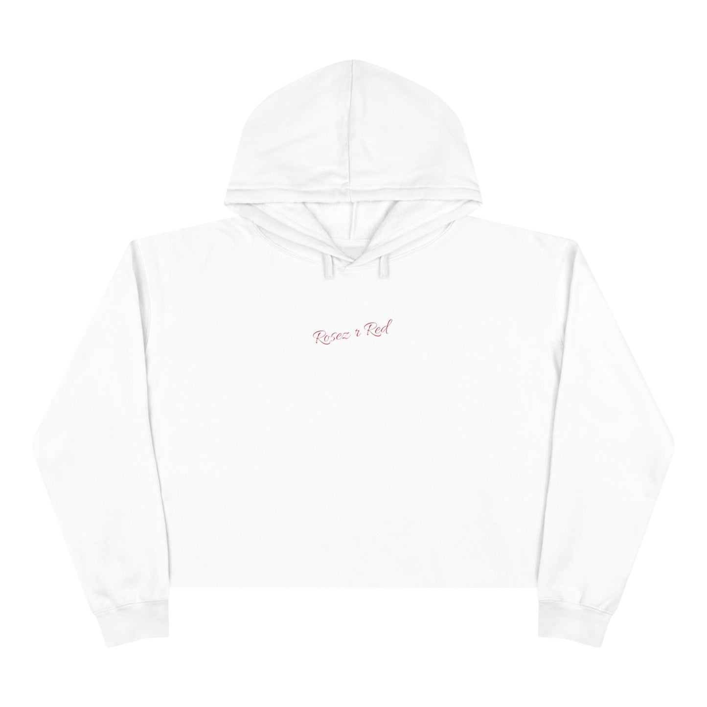 Rosez R Red Crop Hoodie Dripping in Gold