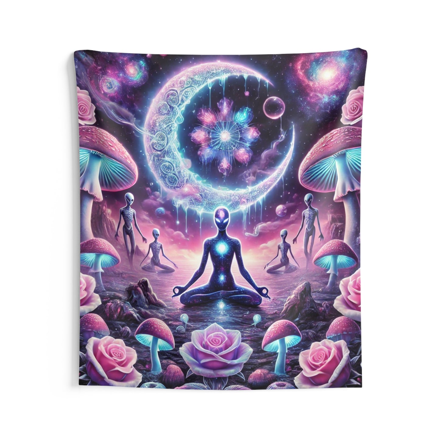 Cosmic Zen Wall Tapestry - Celestial Meditation