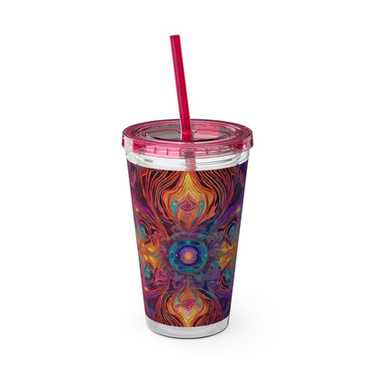 Sunsplash Tumbler with Straw, 16oz