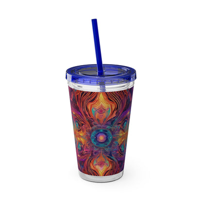 Sunsplash Tumbler with Straw, 16oz