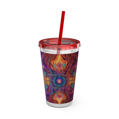 Sunsplash Tumbler with Straw, 16oz