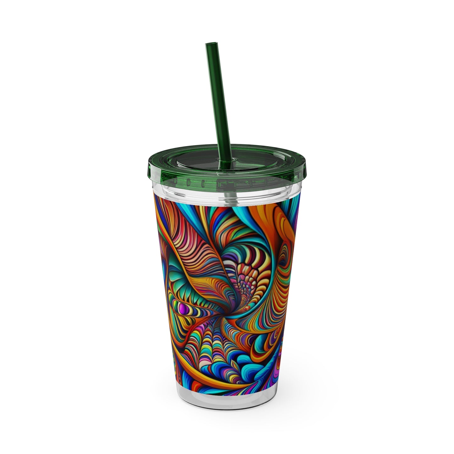 Sunsplash Tumbler with Straw, 16oz