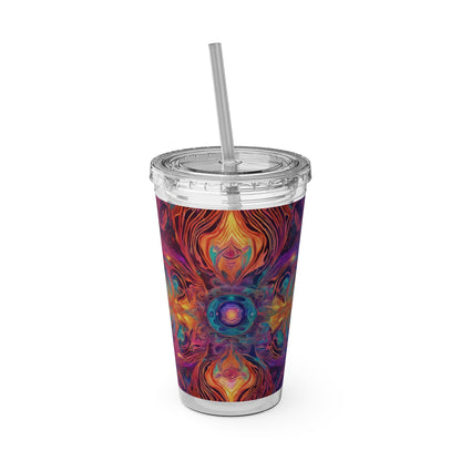Sunsplash Tumbler with Straw, 16oz