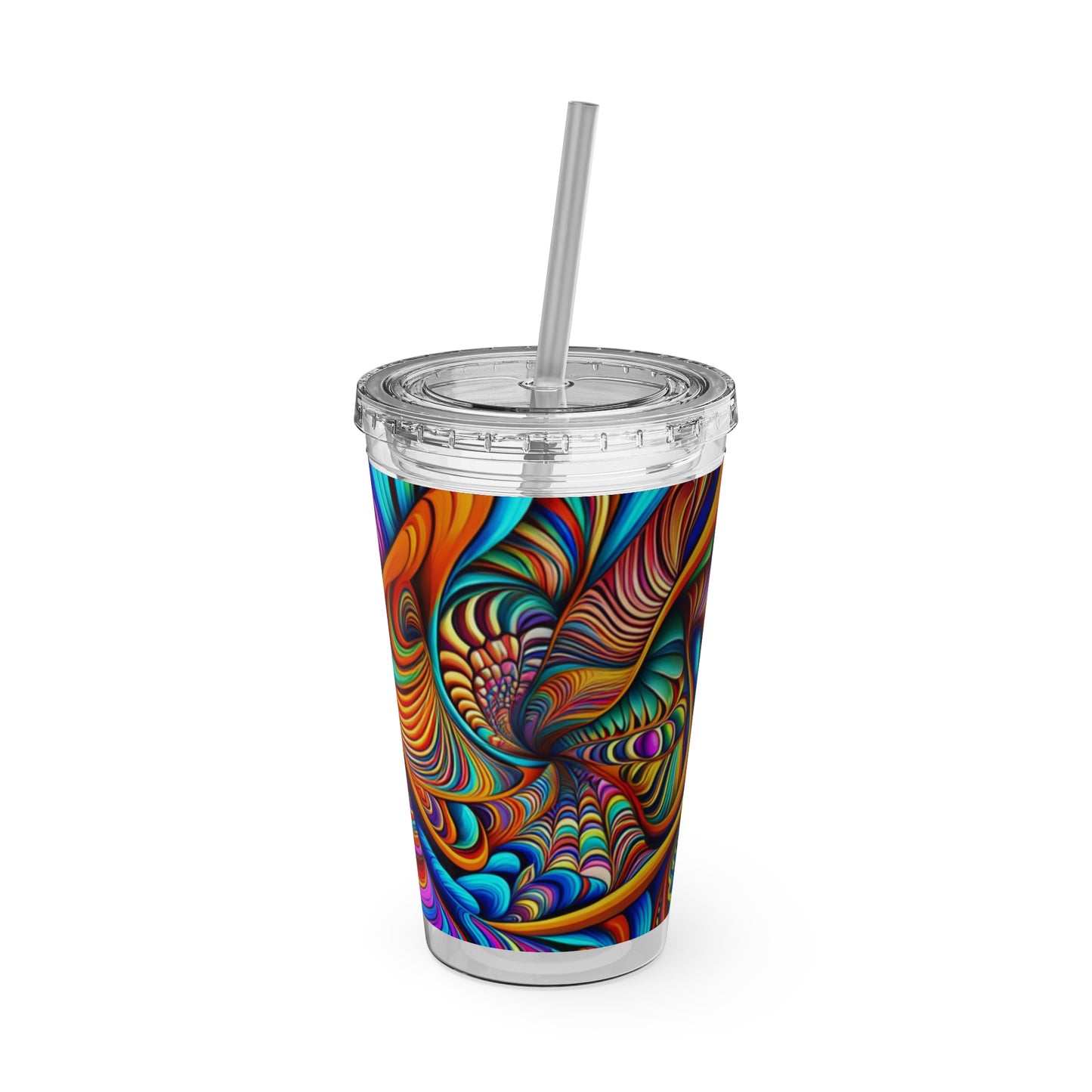 Sunsplash Tumbler with Straw, 16oz