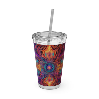 Sunsplash Tumbler with Straw, 16oz