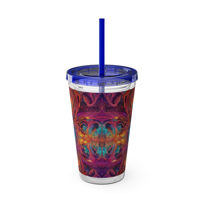 Sunsplash Tumbler with Straw, 16oz