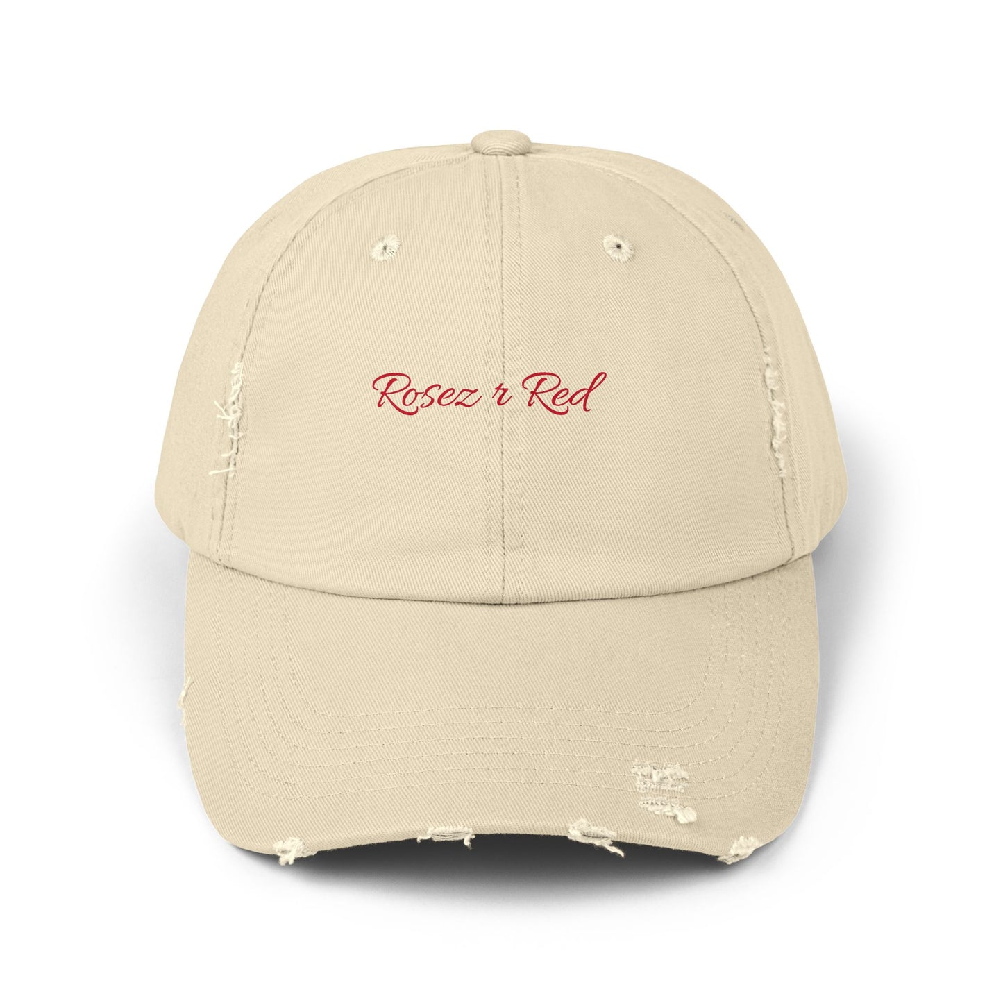 Distressed Cap - Rosez r red Design