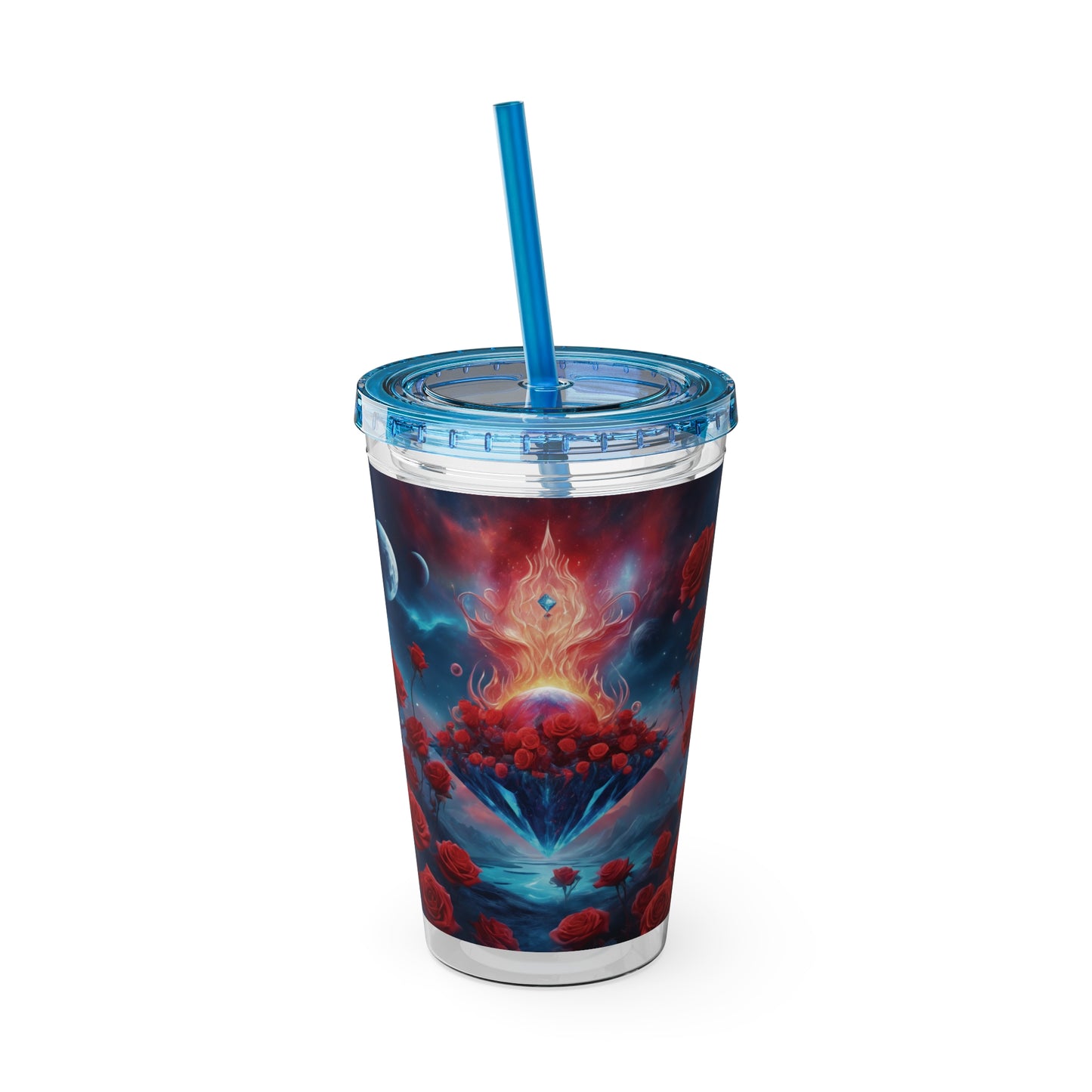 Sunsplash Tumbler with Straw, 16oz