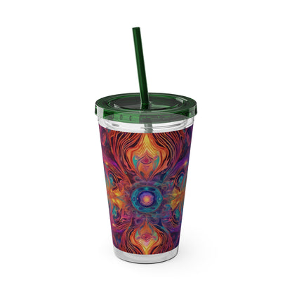 Sunsplash Tumbler with Straw, 16oz