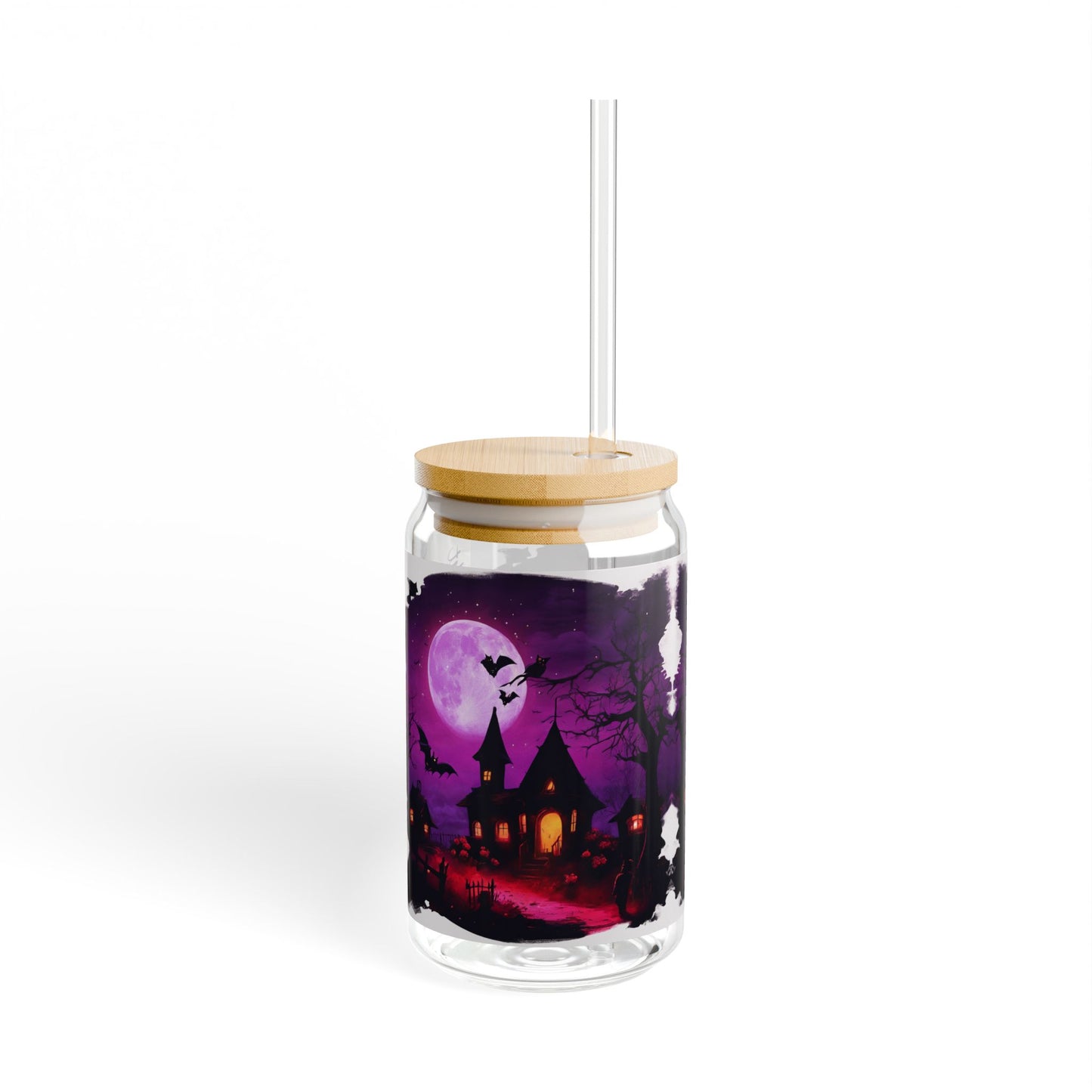 Halloween Sipper Glass: On This Night, Restless Spirits Escape From Dreams