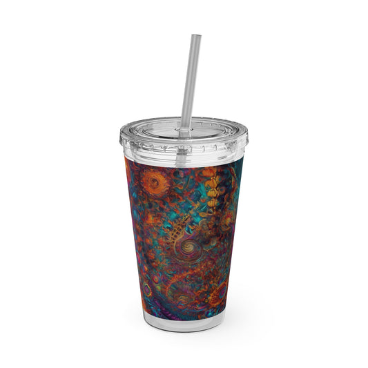 Sunsplash Tumbler with Straw, 16oz