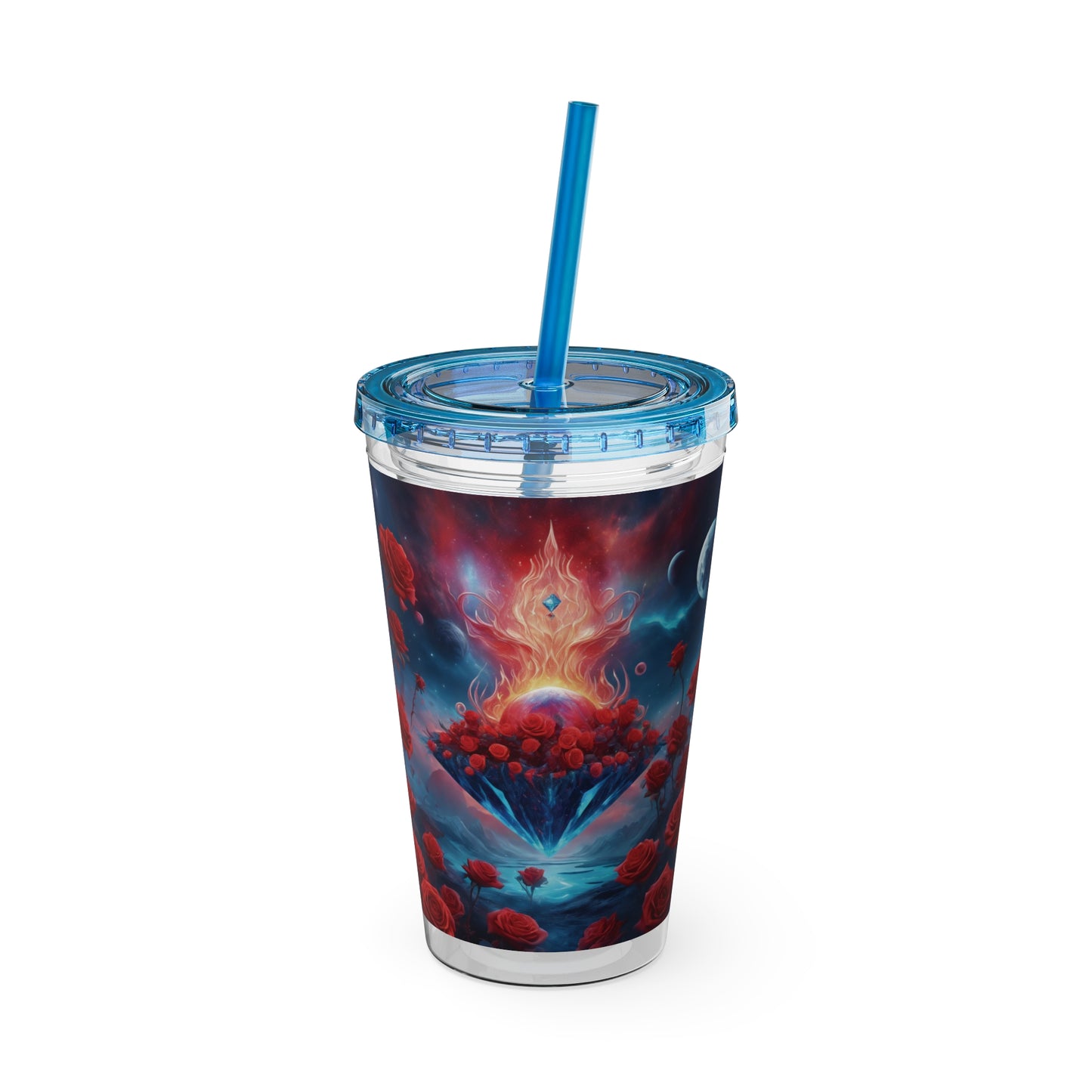 Sunsplash Tumbler with Straw, 16oz