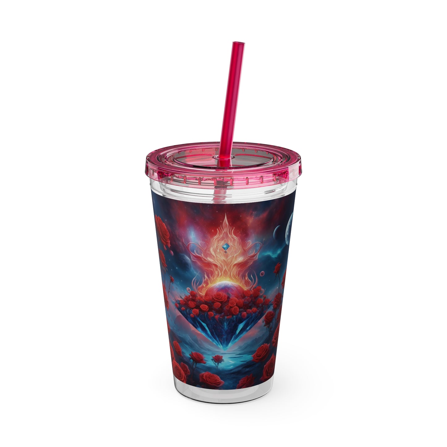 Sunsplash Tumbler with Straw, 16oz