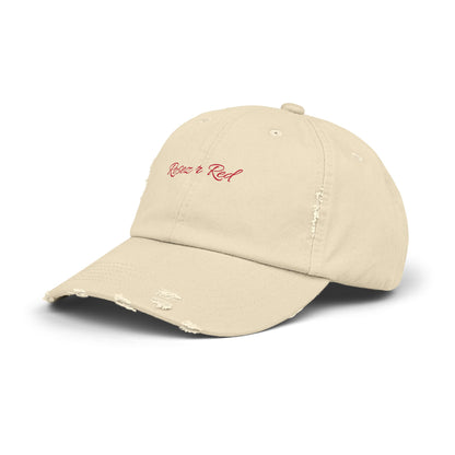 Distressed Cap - Rosez r red Design