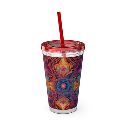 Sunsplash Tumbler with Straw, 16oz