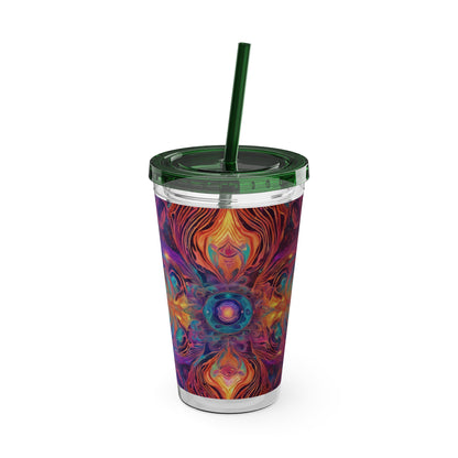 Sunsplash Tumbler with Straw, 16oz