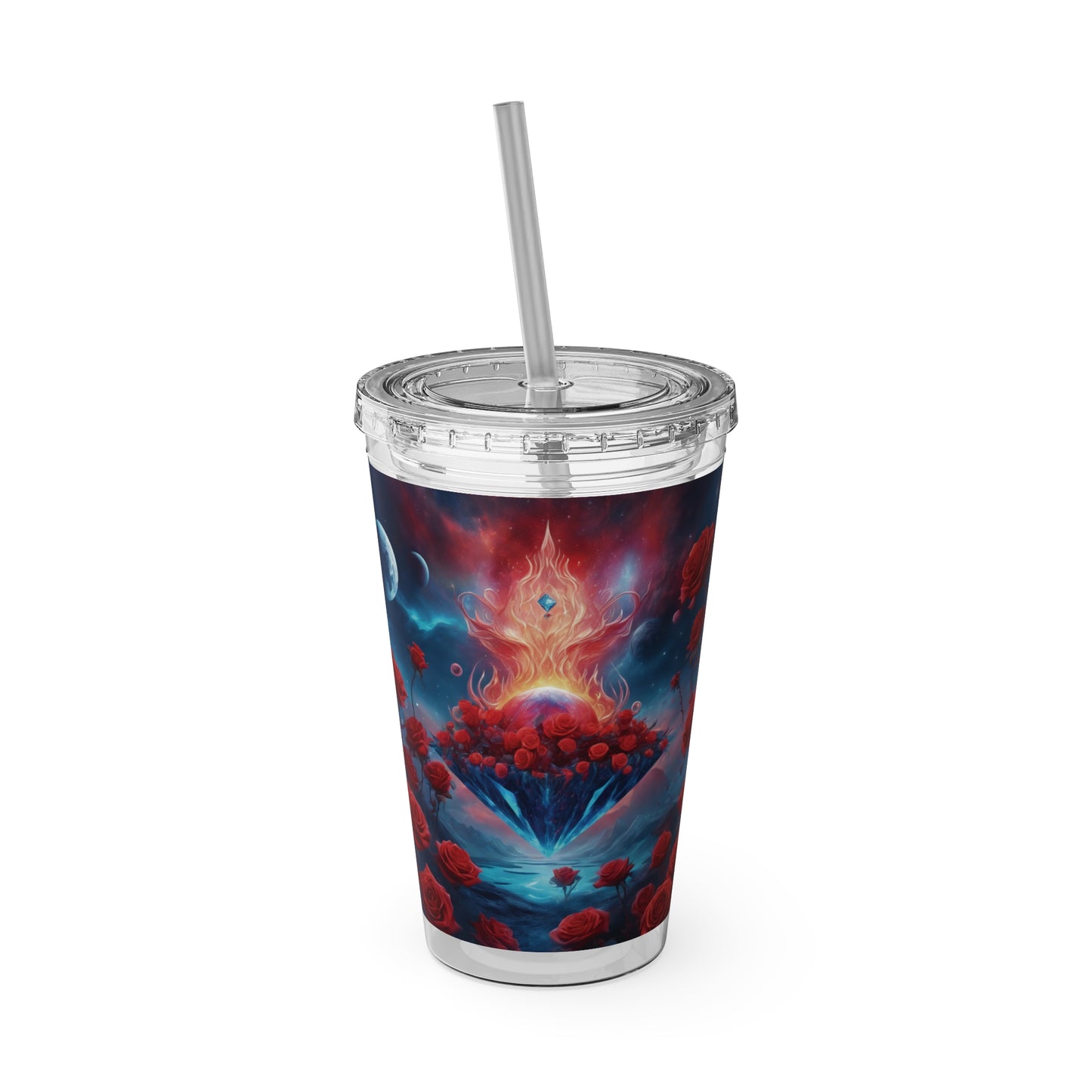 Sunsplash Tumbler with Straw, 16oz