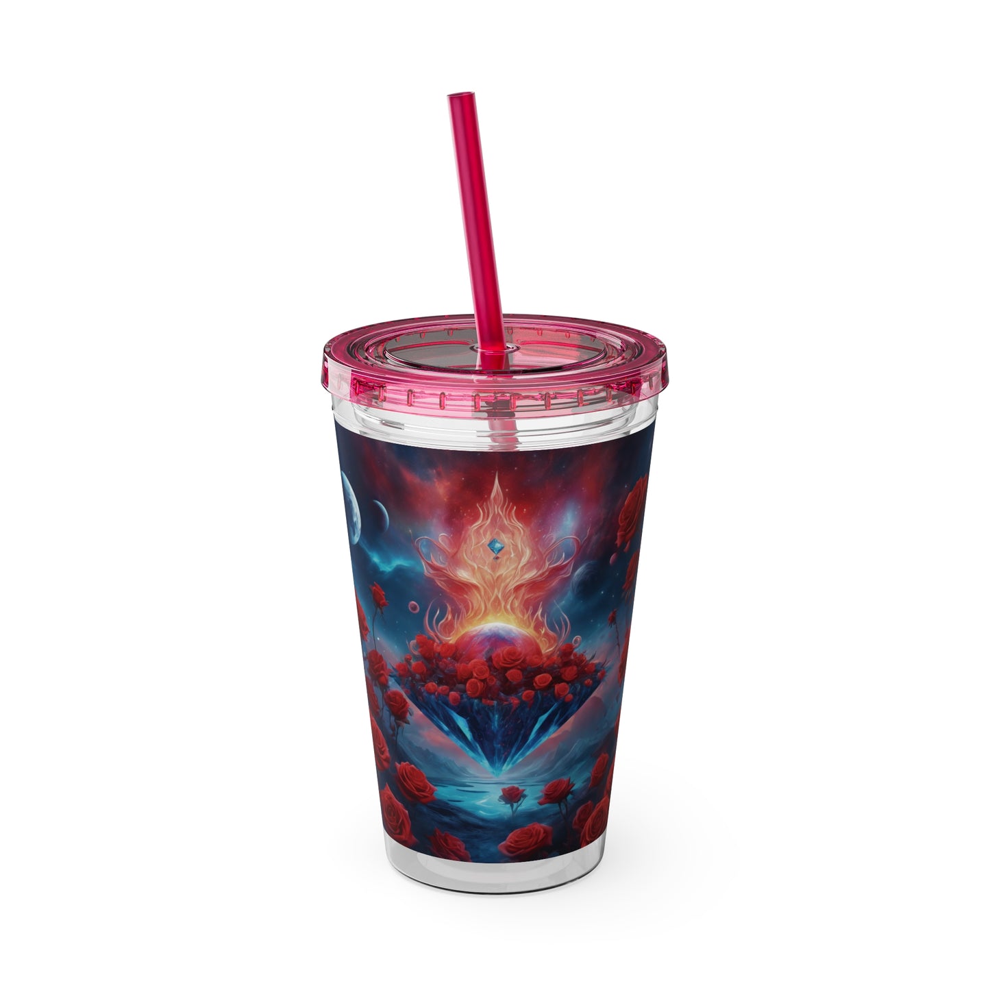 Sunsplash Tumbler with Straw, 16oz