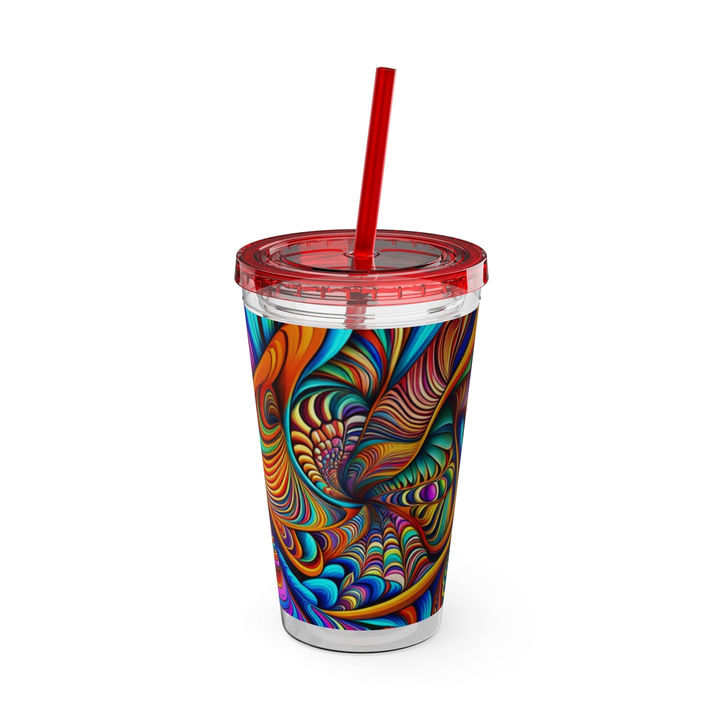 Sunsplash Tumbler with Straw, 16oz