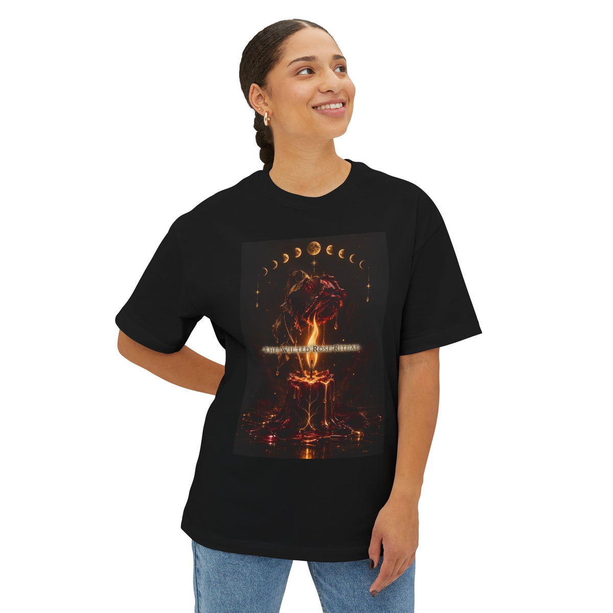Wilted Rose Ritual Oversized Boxy Tee