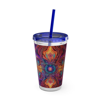 Sunsplash Tumbler with Straw, 16oz