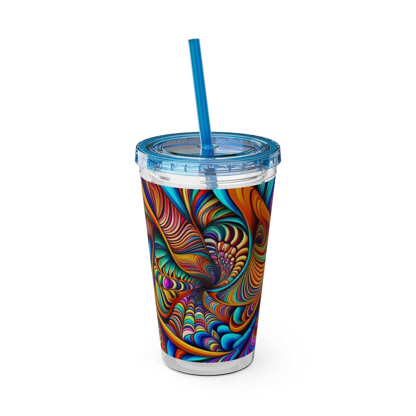 Sunsplash Tumbler with Straw, 16oz