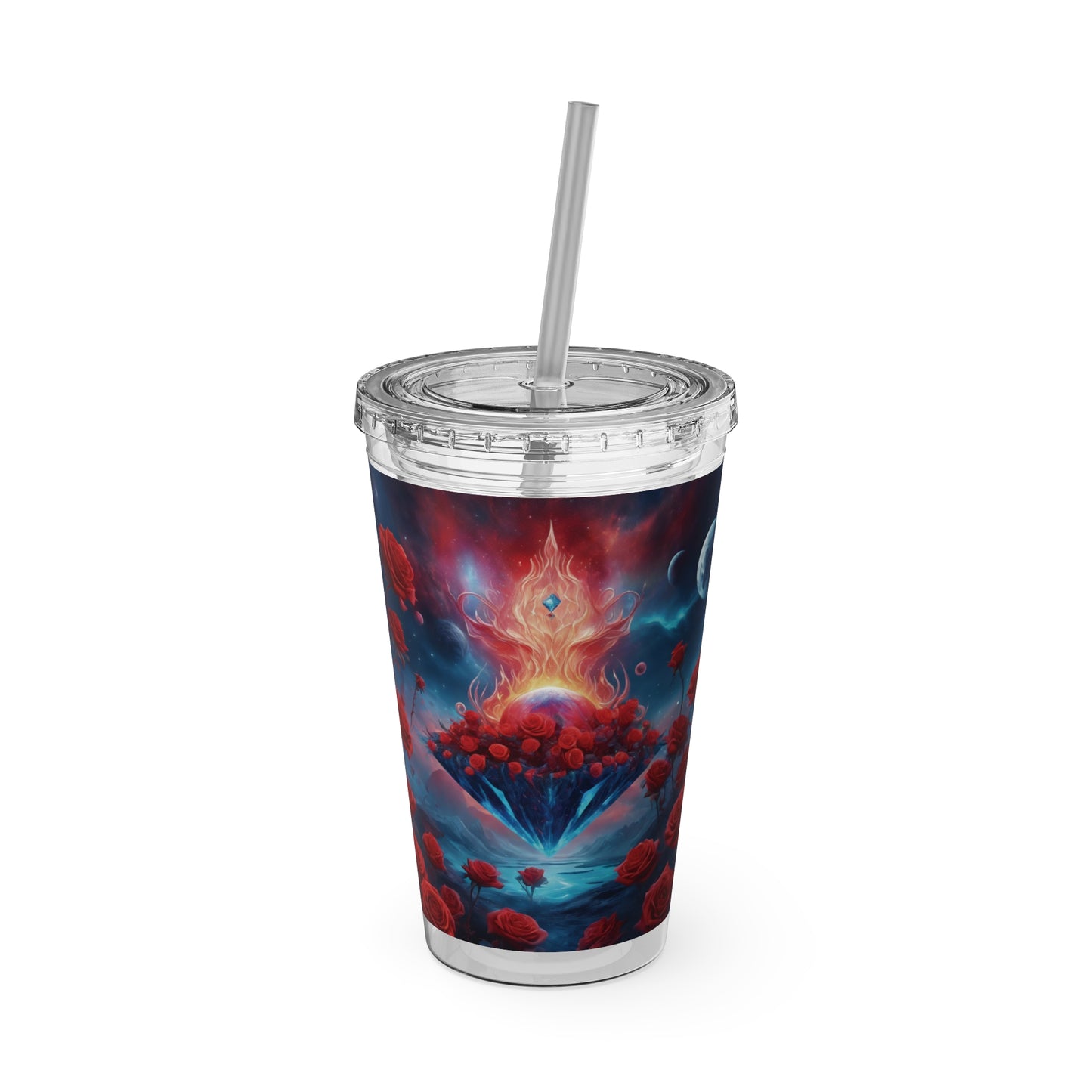 Sunsplash Tumbler with Straw, 16oz