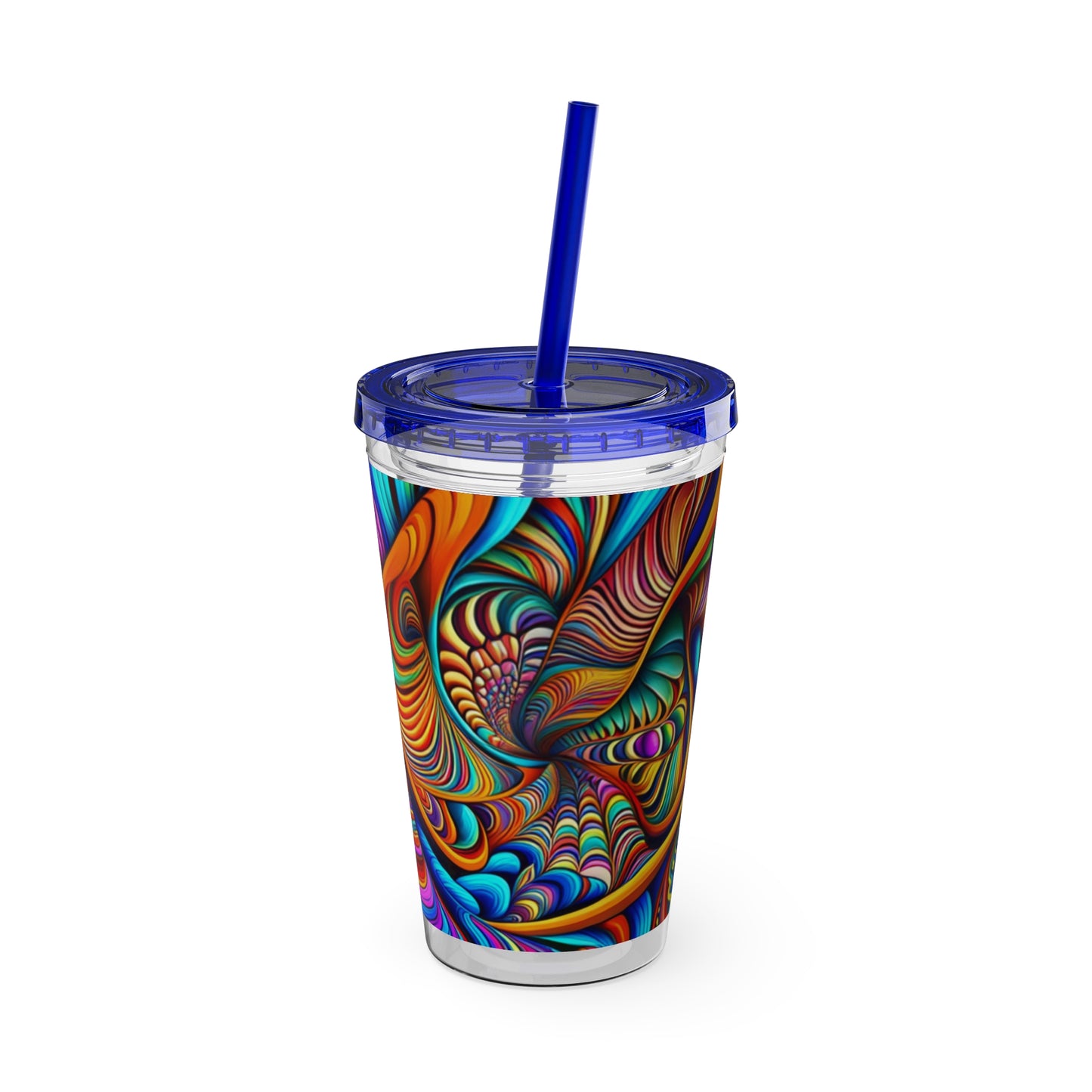 Sunsplash Tumbler with Straw, 16oz