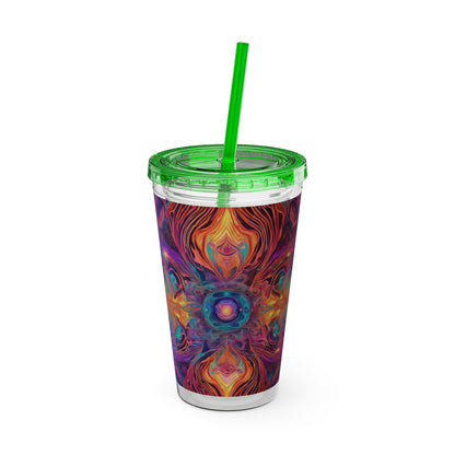 Sunsplash Tumbler with Straw, 16oz